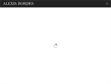 Tablet Screenshot of dev.alexis-bordes.com